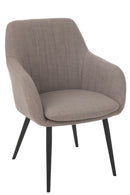Chair Miles Steel/Foam Taupe