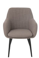 Chair Miles Steel/Foam Taupe