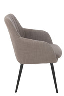 Chair Miles Steel/Foam Taupe