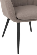 Chair Miles Steel/Foam Taupe