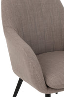 Chair Miles Steel/Foam Taupe