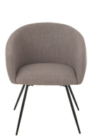 Chair Wales Steel/Foam Taupe