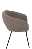 Chair Wales Steel/Foam Taupe