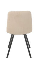 Dining Chair Clark Metal/Polyester White