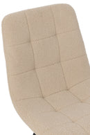 Dining Chair Clark Metal/Polyester White