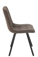Dining Chair Clark Metal/Polyester Brown