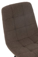 Dining Chair Clark Metal/Polyester Brown