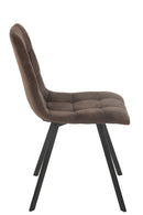 Dining Chair Clark Metal/Polyester Brown