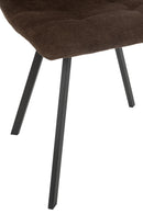 Dining Chair Clark Metal/Polyester Brown