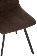Dining Chair Clark Metal/Polyester Brown