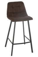 Bar Chair Kent Metal/Polyester Brown - Majorr