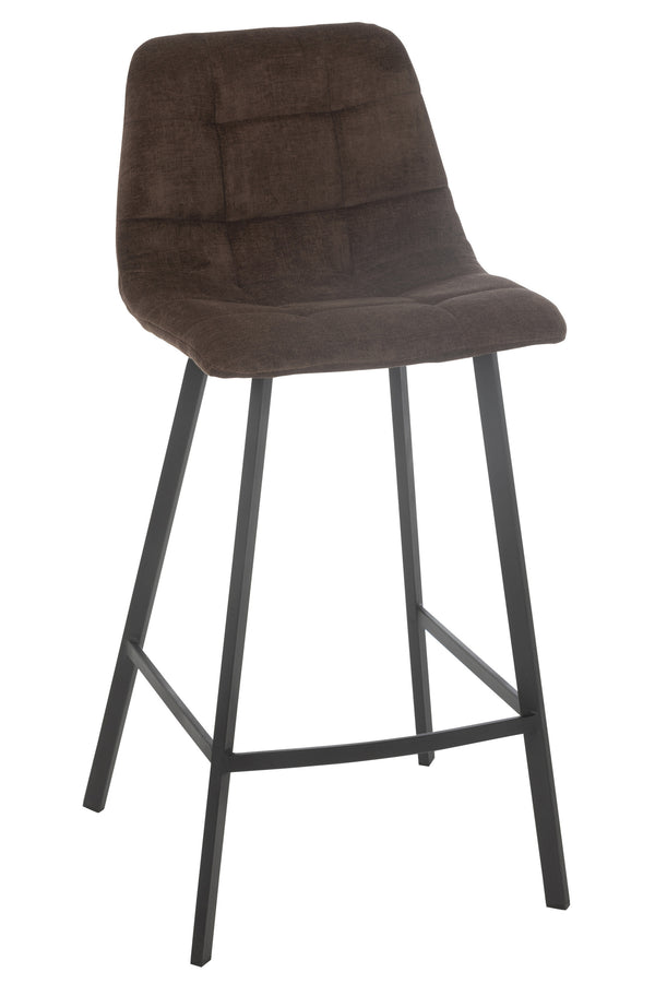 Bar Chair Kent Metal/Polyester Brown