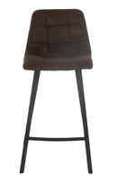 Bar Chair Kent Metal/Polyester Brown - Majorr
