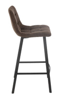 Bar Chair Kent Metal/Polyester Brown - Majorr