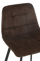 Bar Chair Kent Metal/Polyester Brown - Majorr