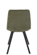 Dining Chair Clark Metal/Polyester Green