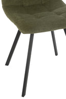 Dining Chair Clark Metal/Polyester Green