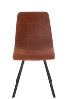 Dining Chair Clark Metal/Polyester Rust