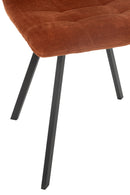 Dining Chair Clark Metal/Polyester Rust