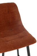 Bar Chair Kent Metal/Polyester Rust - Majorr