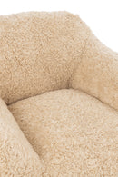 Sofa Shearl Polyester Cream Small