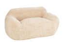 Canapé Shearl Polyester Crème Grand