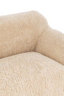Canapé Shearl Polyester Crème Grand