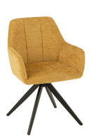 Chair Louna Iron/Acrylic Ochre