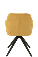 Chair Louna Iron/Acrylic Ochre