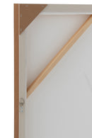 Wall Deco Landscape Yak Pinewood/Polyresin White/Brown
