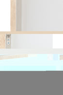 Wall Deco Yak Face Pinewood/Polyresin White/Beige