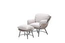 Logan fauteuil inclusief voetenbank - vintage willow -  desert sand - Majorr