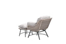Logan fauteuil inclusief voetenbank - vintage willow -  desert sand - Majorr