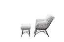 Logan fauteuil inclusief voetenbank - rope taupe - valley sand - Majorr