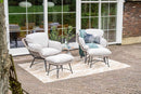 Logan fauteuil inclusief voetenbank - rope taupe - valley sand - Majorr