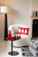 Floor Lamp Threaded Ailanthus Wood Black/Grey
