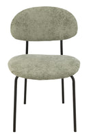 Dining Chair Textile/Metal Mint Green
