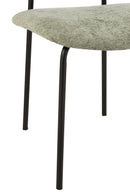 Dining Chair Textile/Metal Mint Green