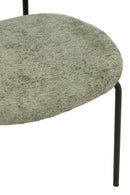 Dining Chair Textile/Metal Mint Green