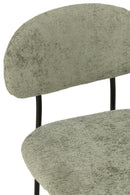 Dining Chair Textile/Metal Mint Green