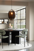 Dining Chair Textile/Metal Mint Green