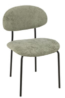 Dining Chair Textile/Metal Mint Green