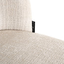 Stoel Elvi beige chenille fire retardant - Majorr