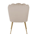 Stoel Pippa khaki velvet / gold - Majorr