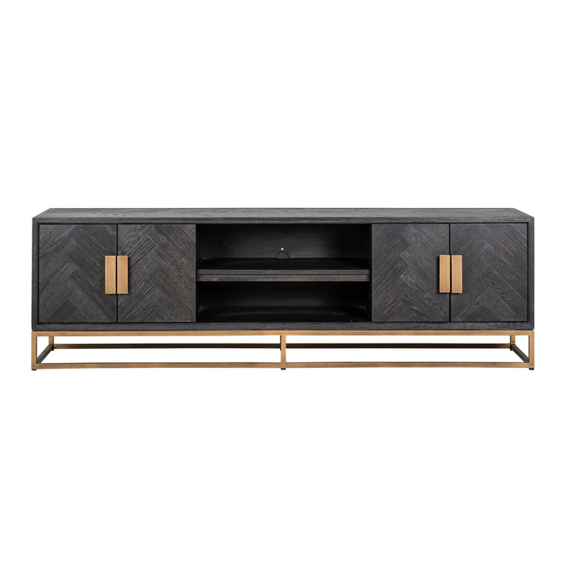 TV-dressoir Blackbone brass 4-deuren 200 - Majorr