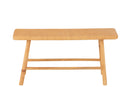 Bench Rectangular Cane/Fir Wood Natural