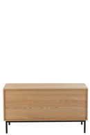 Cabinet Square Mdf/Metal Natural/Black Large