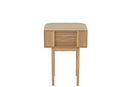 Night Table Rounded Mdf/Pine Wood Natural
