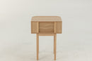 Night Table Rounded Mdf/Pine Wood Natural - Majorr