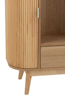 Shelf Rounded Mdf/Pine Wood Natural